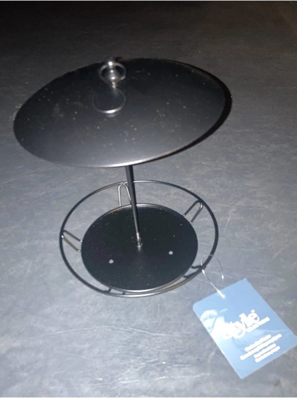 New Style Selections Black Stacker Bird Feeder